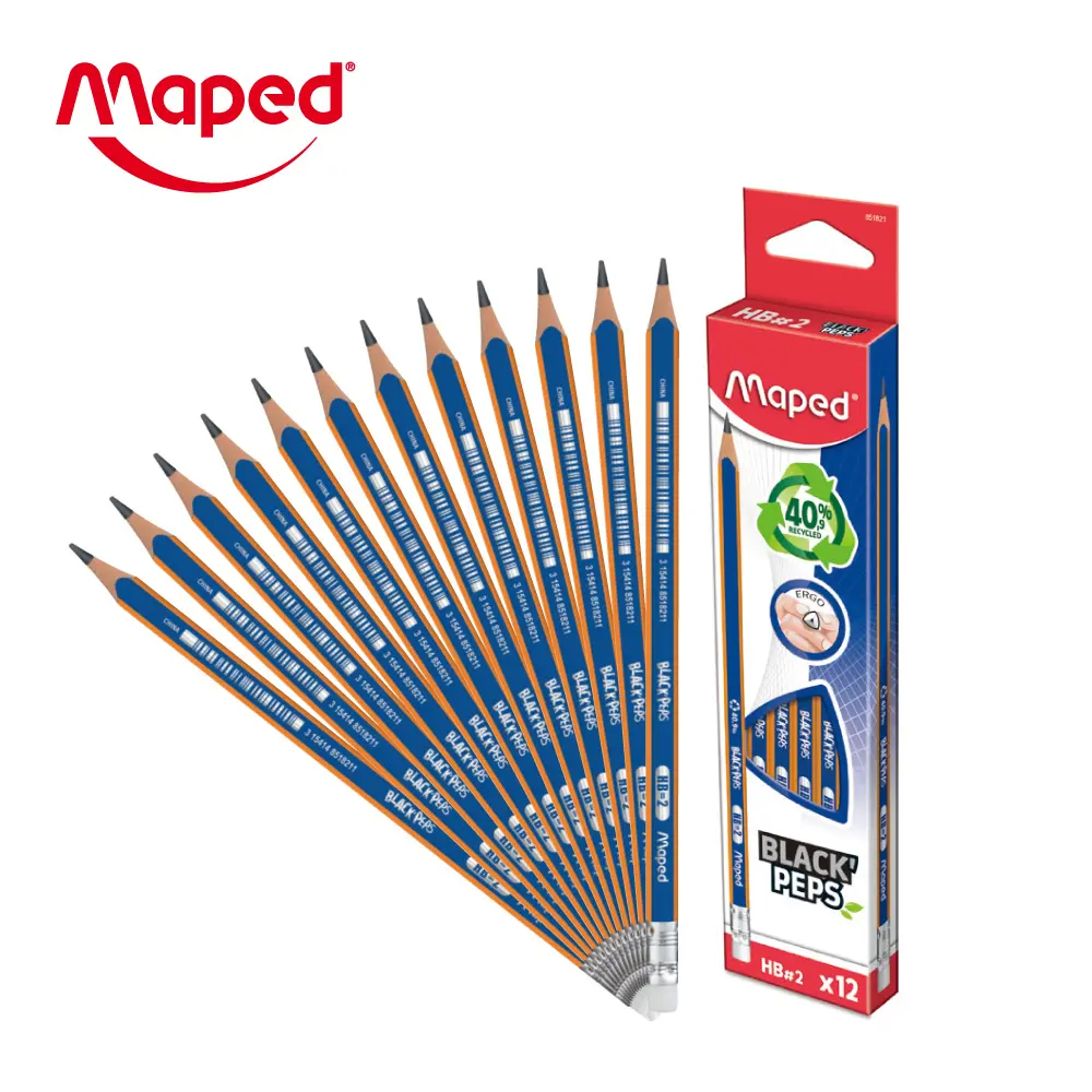 Maped 高品質環保再生鉛筆/ HB/ 12入