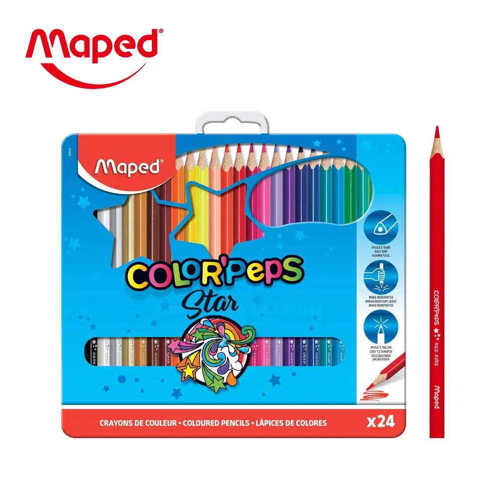 Maped24色油性彩色鉛筆