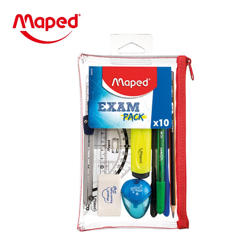 Maped考試必備文具10件組