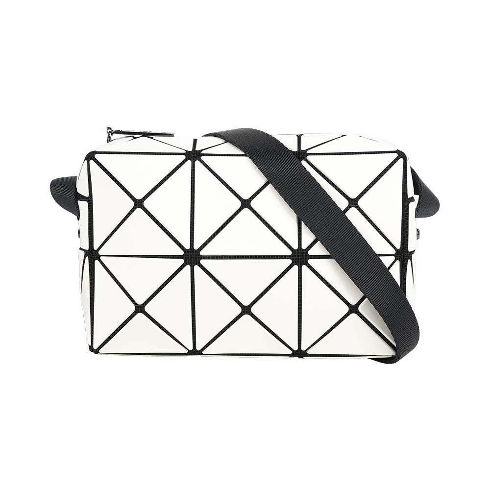 【ISSEY MIYAKE】BAO BAO CUBOID 迷你方形斜背包(白色)/ 平行輸入