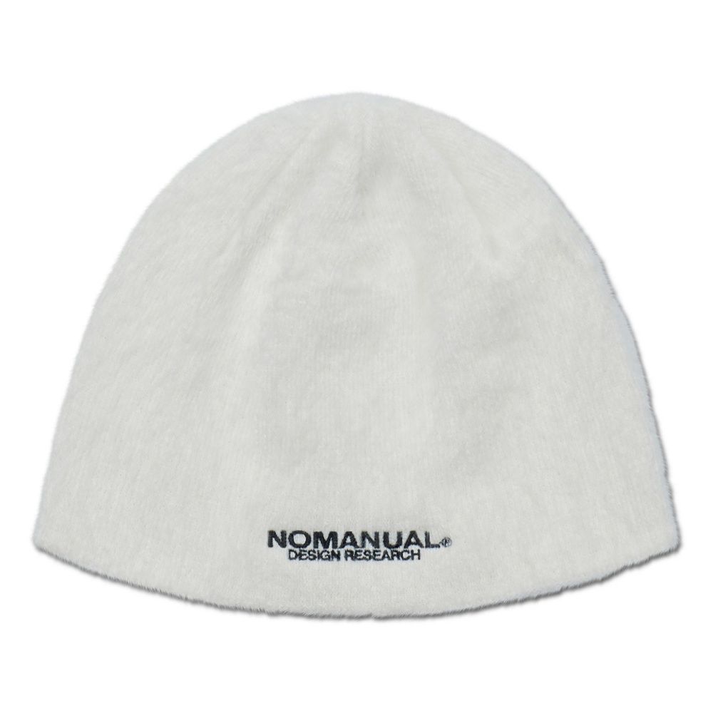 韓國 NOMANUAL HAIRY BEANIE 毛感針織帽 奶油白CREAM