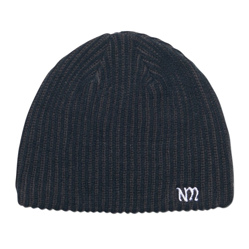 韓國 NOMANUAL NM CAGE BEANIE 基本款羅紋針織毛帽 黑色BLACK