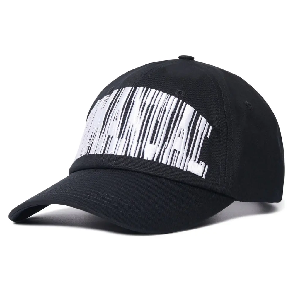 韓國 NOMANUAL SPECTRUM LOGO BALL CAP 立體線條刺繡棒球帽 黑色BLACK