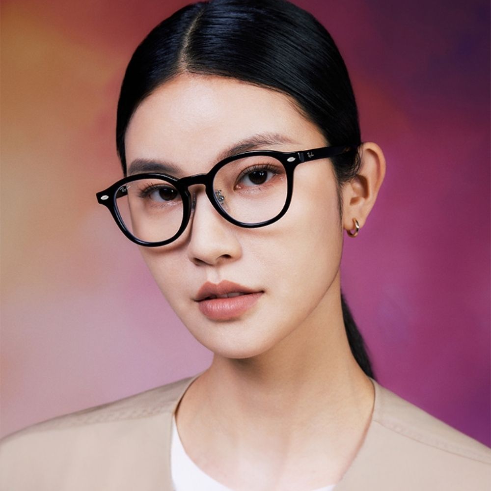 Ray Ban｜RX5443D-2000 圓形膠框光學眼鏡/ 公司貨