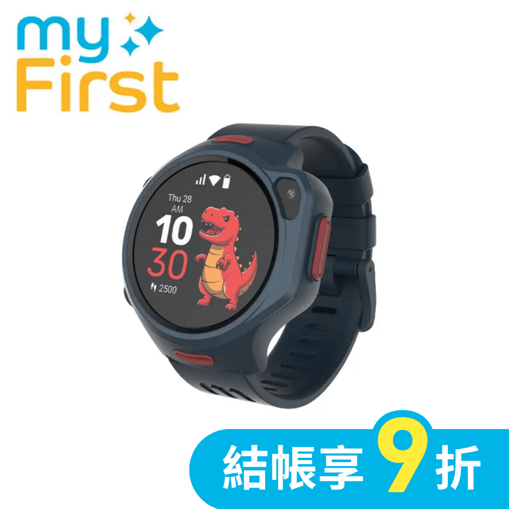 內建eSIM出國強支援➤myFirst Fone R2智慧兒童手錶/ 綜合莓藍