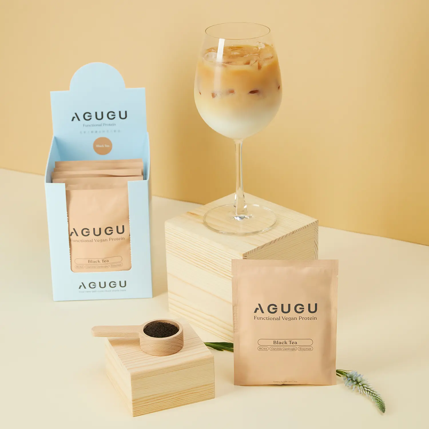 [AGUGU] 豌豆蛋白 - 植感奶霧紅茶（12入/盒）