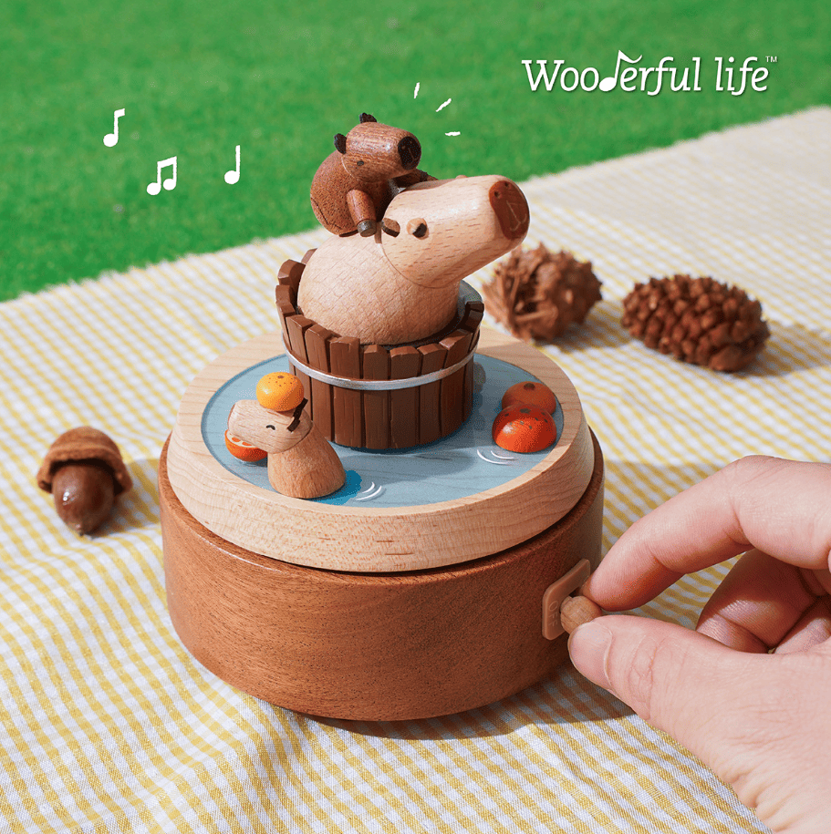 Wooderful life雙旋轉音樂鈴/ 水豚
