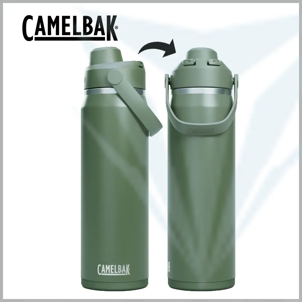 【CamelBak】CB2931301075 750ml Chug 不鏽鋼彈蓋運動保溫/保冰瓶 - 青苔綠