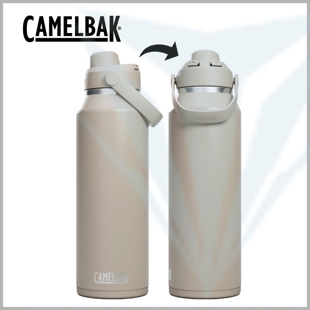 【CamelBak】CB2929201012 1200ml Chug 不鏽鋼彈蓋運動保溫/保冰瓶 - 象牙白