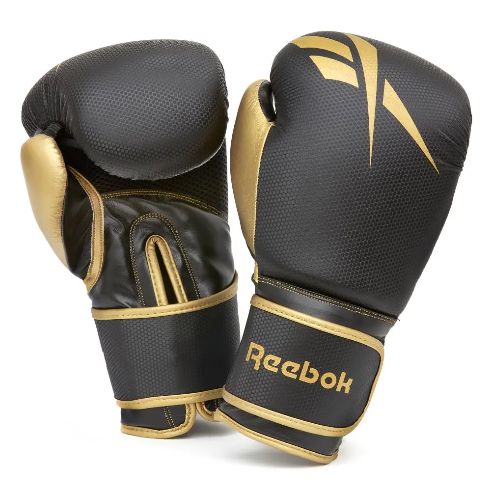 【Reebok】 Boxing Gloves 拳擊戰鬥手套 - Gold/Black - 12oz