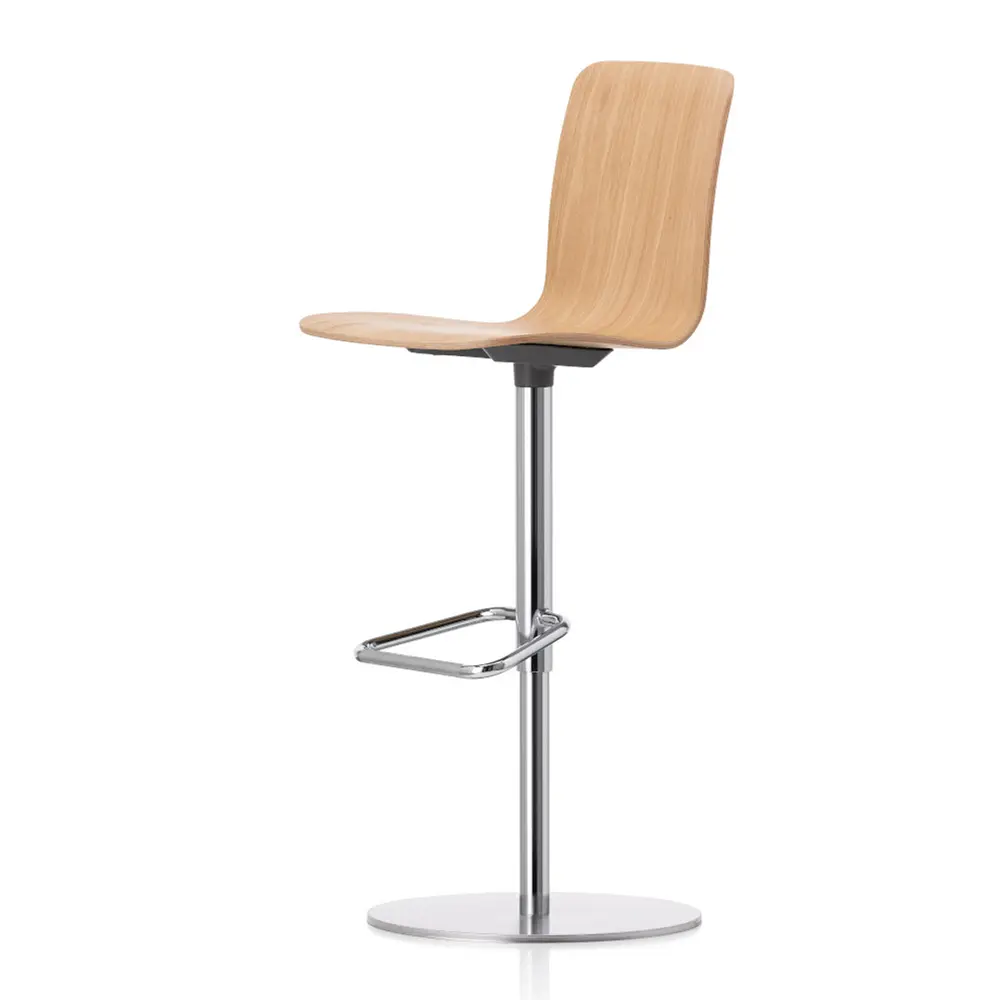 北歐櫥窗/Vitra HAL Ply Barstool 升降吧檯凳 (淺橡木)