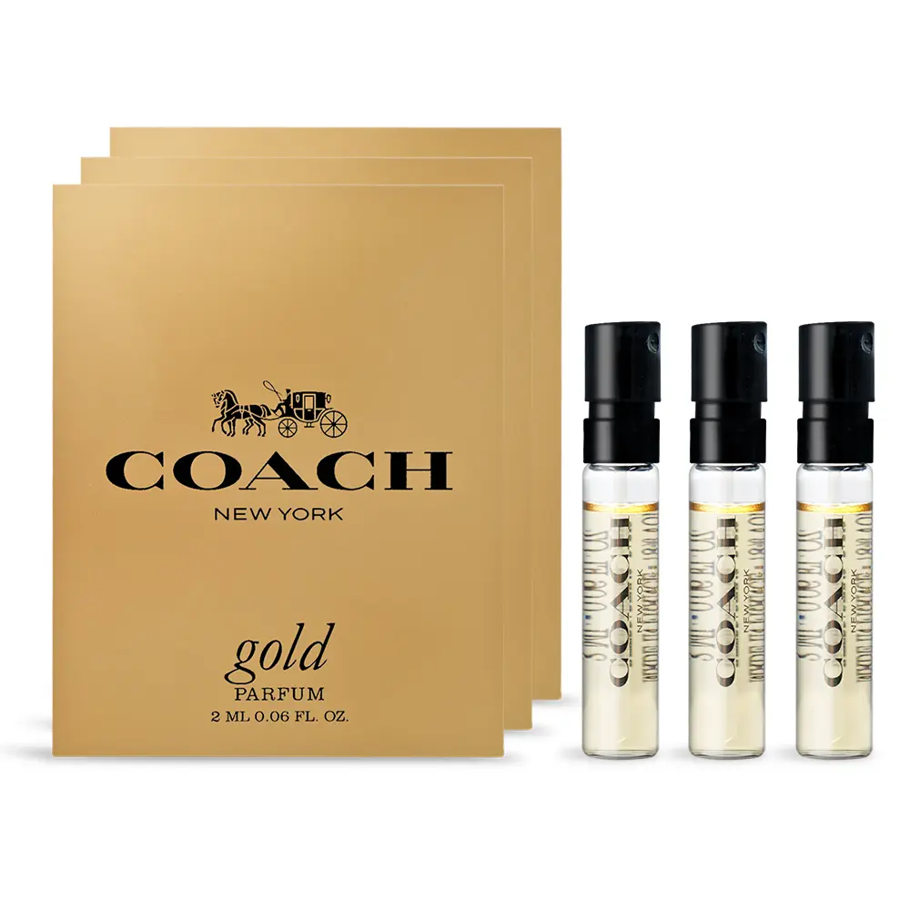 COACH 時尚閃耀香精針管(2ml)X3-香水隨身針管試香-公司貨