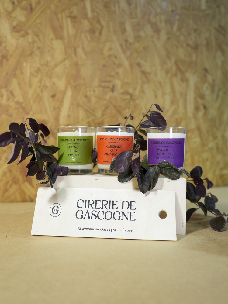 法國Cirerie de Gascogne天然香氛蠟燭組合 / 冬