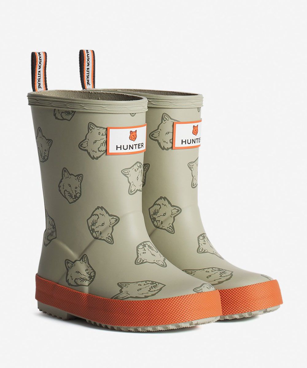 MAISON KITSUNÉ x HUNTER岩沙米狐狸頭小童短靴/ 29