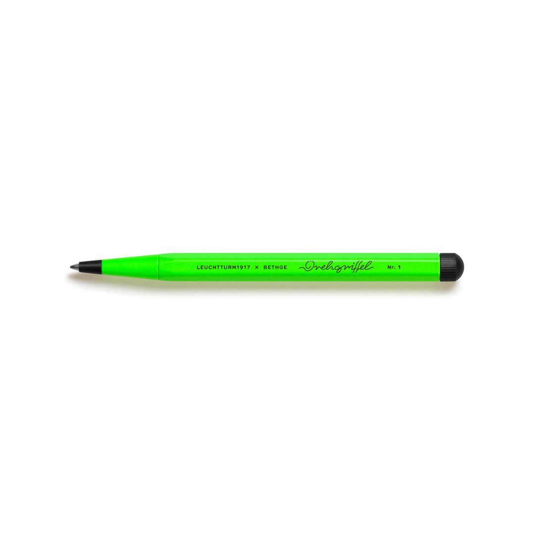 德國 LEUCHTTURM1917 Luminous Edition Drehgriffel Nr. 1 原子筆/ 黑色筆芯/ 螢光綠