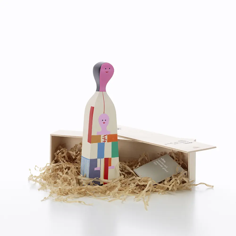 北歐櫥窗/Vitra Wooden Doll 手繪常民藝術木偶 No.4