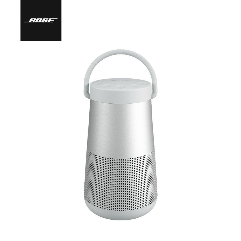 BOSE SoundLink Revolve+ II 防潑水 360° 全方向聲音 提把可攜式藍牙揚聲器(喇叭)-送專屬充電座-/ 銀色