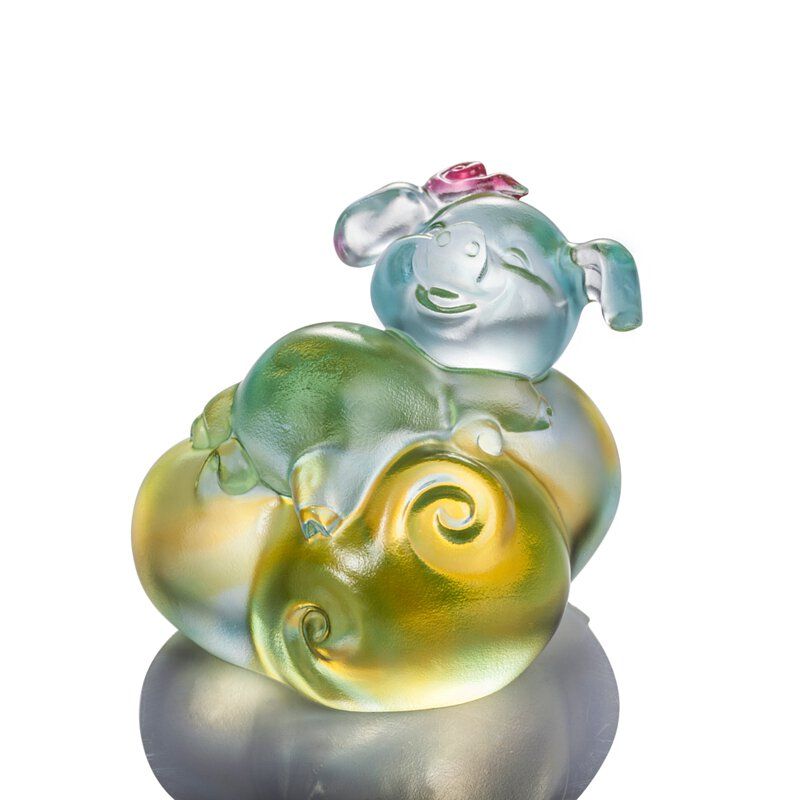 琉璃工房 LIULI 福氣好如意 (豬)