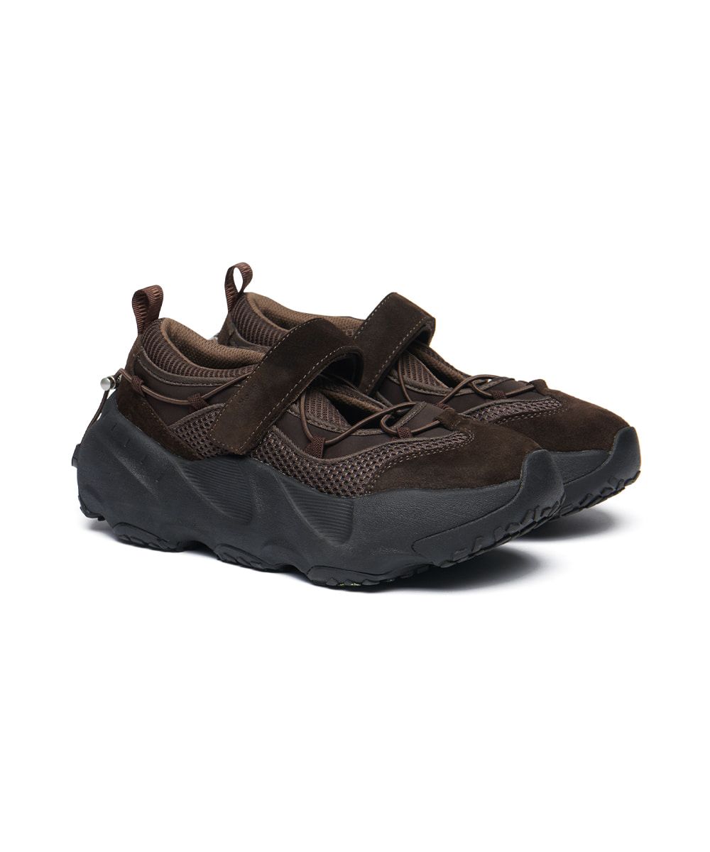 韓國 Rockfish Weatherwear BRYN VELCRO SNEAKERS V2 厚底魔鬼氈運動鞋/ 巧克力棕 CHOCOLATE/ 預購 23 cm