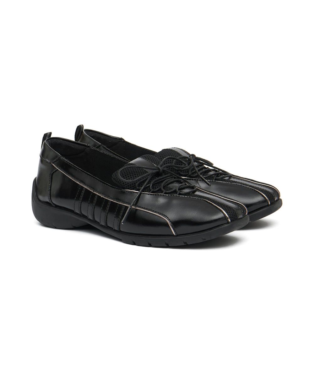 韓國 Rockfish Weatherwear BLISS SLIP-ON SNEAKERS 亮面皮革休閒鞋/ 黑色 BLACK/ 預購 24 cm