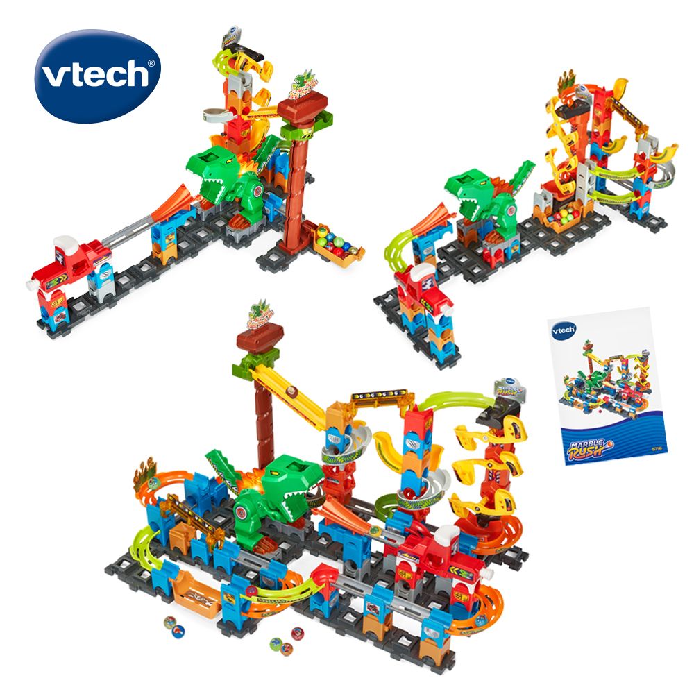 vtech智能滾球積木建構軌道組/ 恐龍樂園