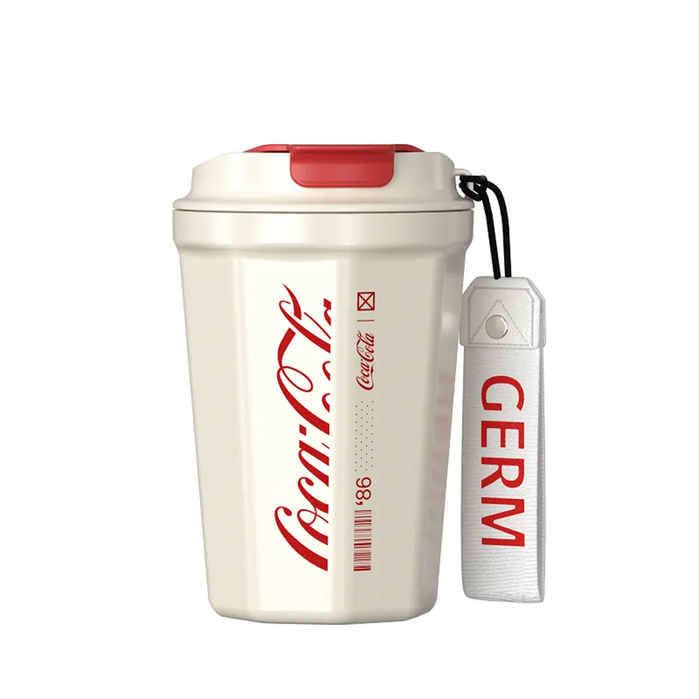 GERM格米 可口可樂聯名款菱形咖啡杯390ml/ 白