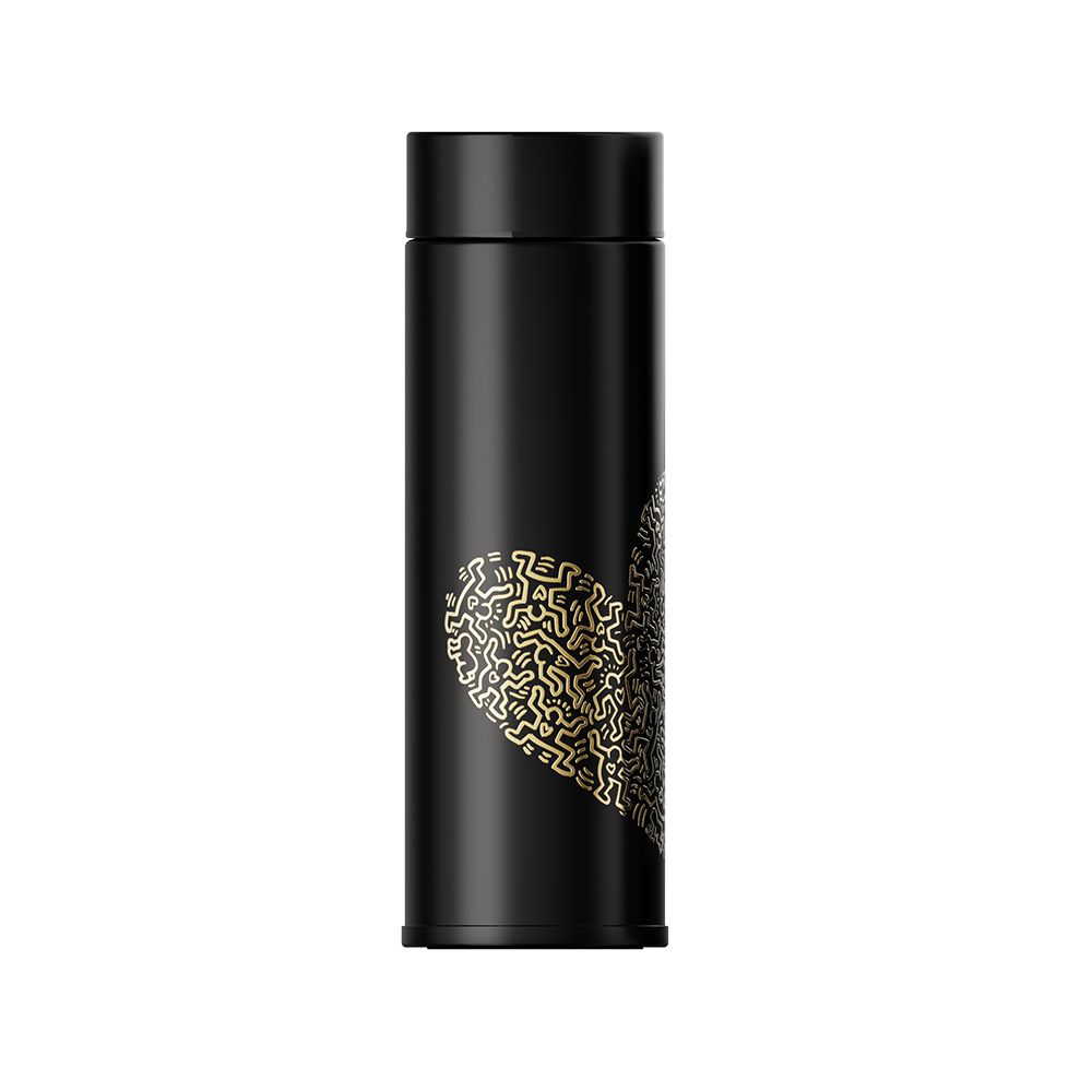 GERM格米 凱斯哈林聯名款假日保溫保冷杯300ml/ 黑