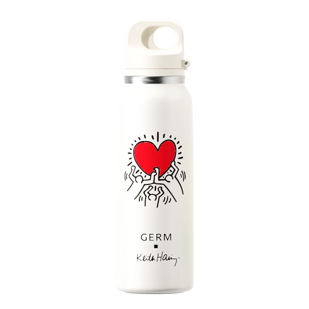 GERM格米 凱斯哈林聯名款趣野運動保溫杯600ml/ 發光的愛
