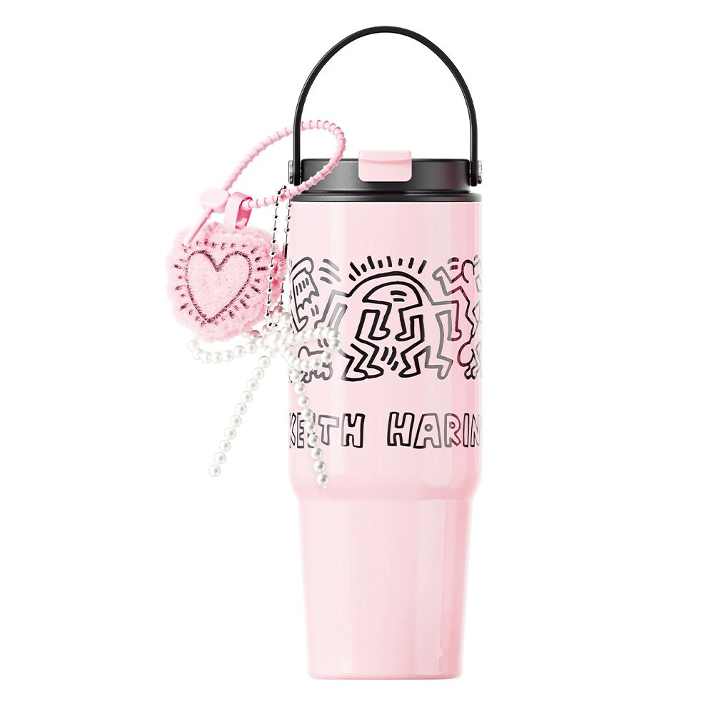 GERM格米 凱斯哈林聯名款手提塔塔杯820ml/ 夢幻遊樂園