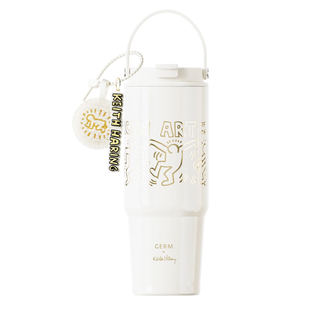 GERM格米 凱斯哈林聯名款手提塔塔杯820ml/ 暮色遊樂園