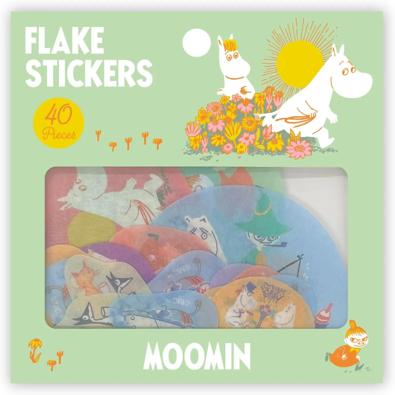 【誠品獨家】日本 Gakken 嚕嚕米單張貼紙包/ 花