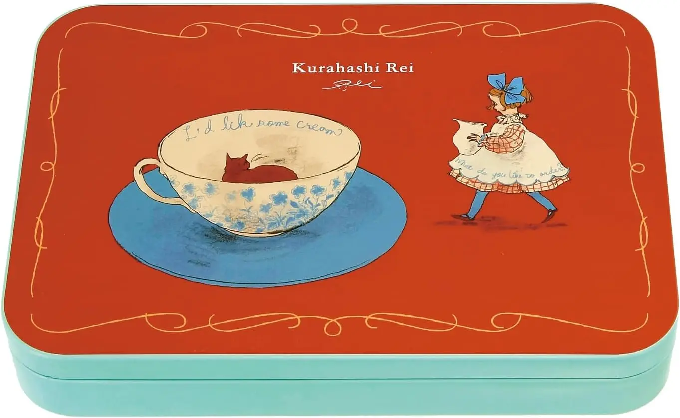 【誠品獨家】日本 Gakken Kurahashi Rei 鐵盒明信片/ 棕