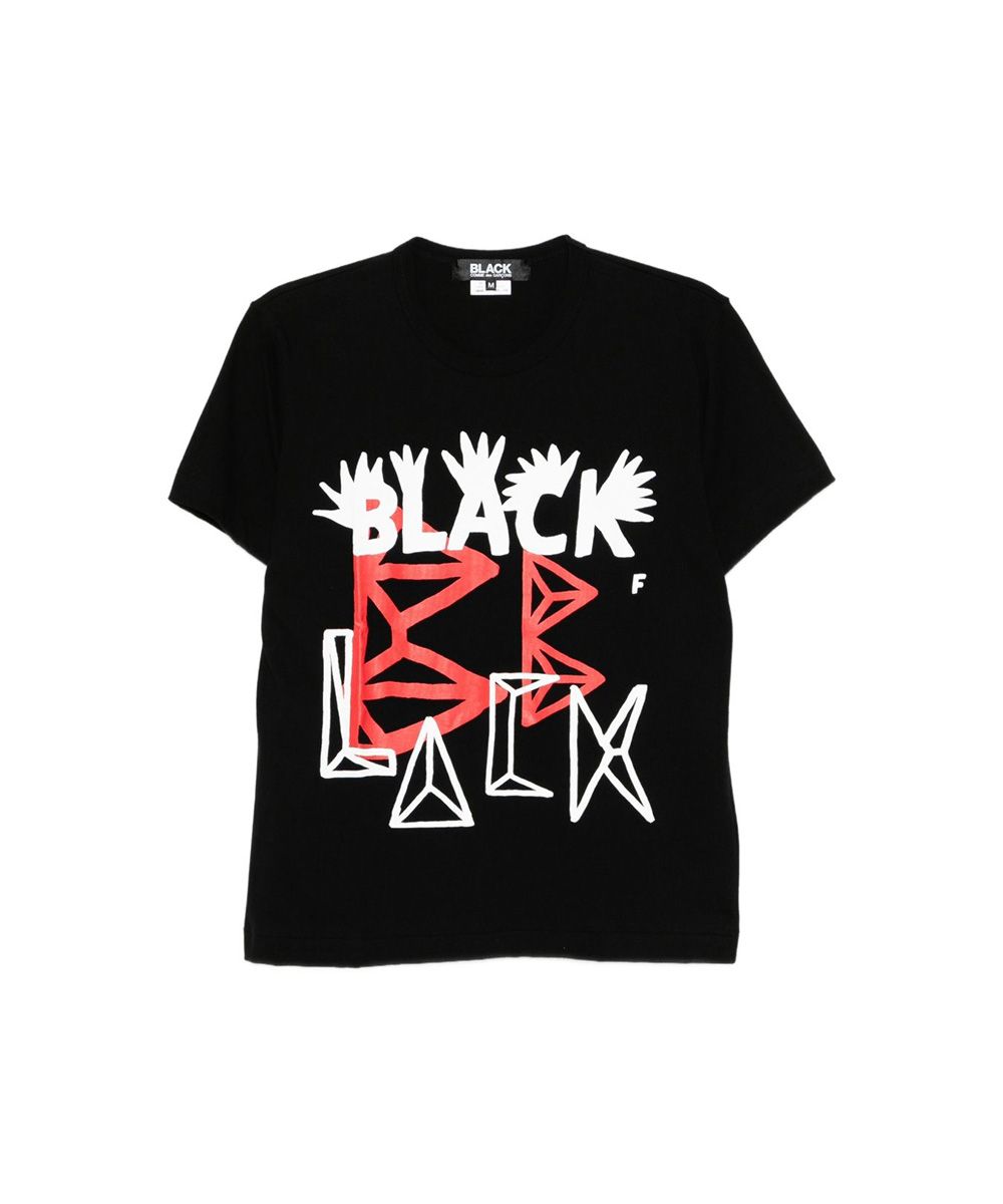 COMME des GARÇONS BLACK 睫毛BLACK黑色短袖TEE/女/ M