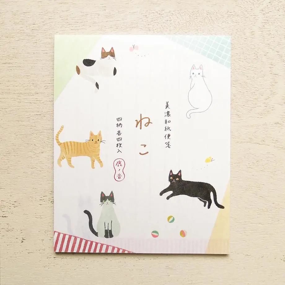 日本 cozyca products 信紙/ 貓/ 16入