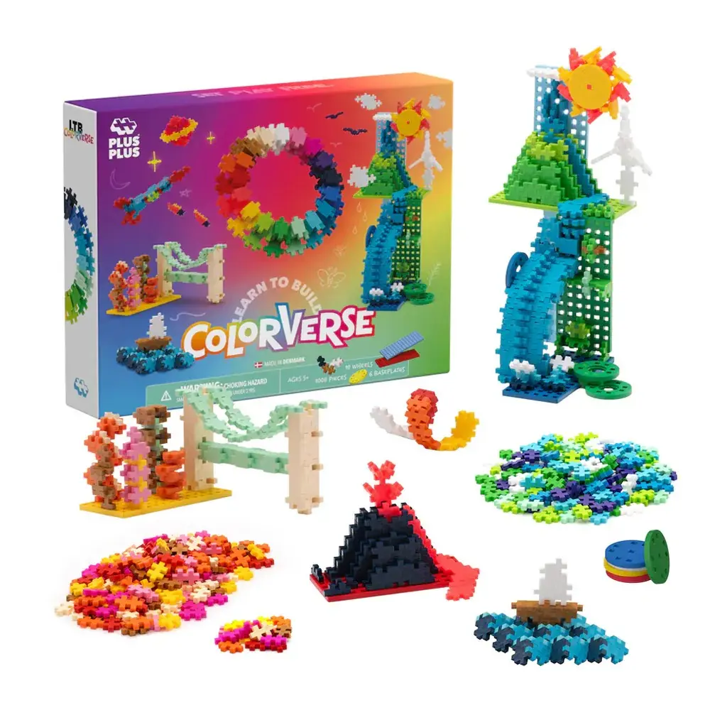 PLUS-PLUS加加積木/ 創作系列/ 彩色世界/ 1000片