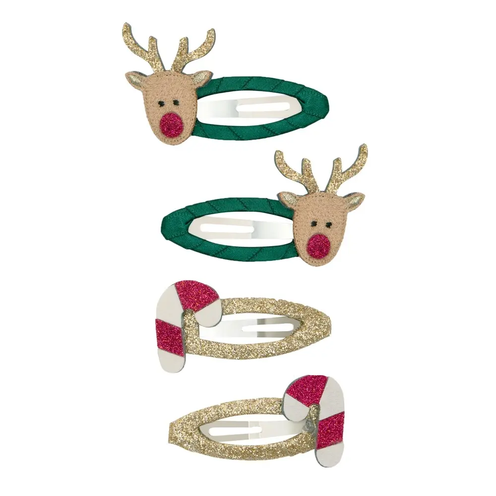 Mimi & Lula AW25 Xmas聖誕麋鹿滴答夾/ 4入