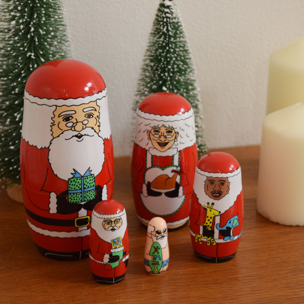 日本 DETAIL Midori Komatsu World Merry Christmas 俄羅斯娃娃擺飾