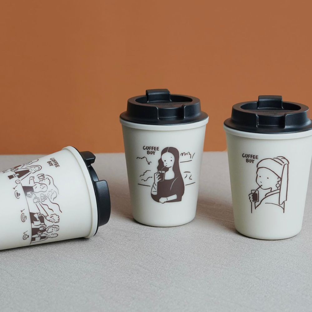 RIVERS WALLMUG SLEEK雙層隨行杯/ 蒙娜麗莎/ 300ml
