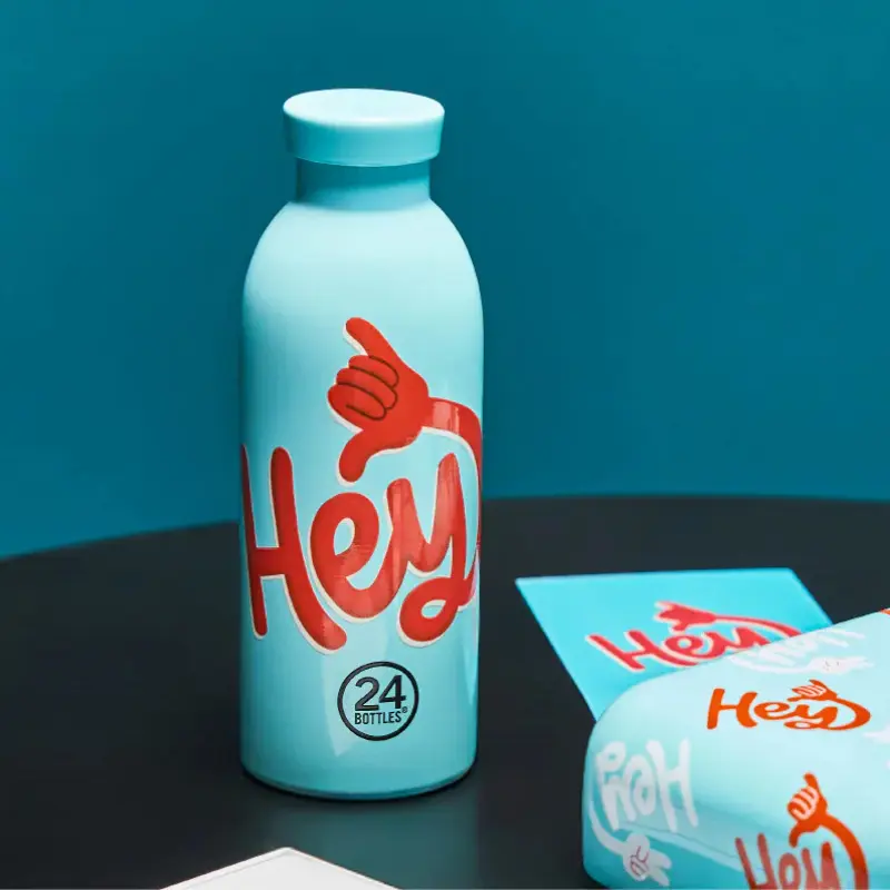 24Bottles不鏽鋼雙層保溫瓶/ 500ml/ HEY系列/ HEY! 藍