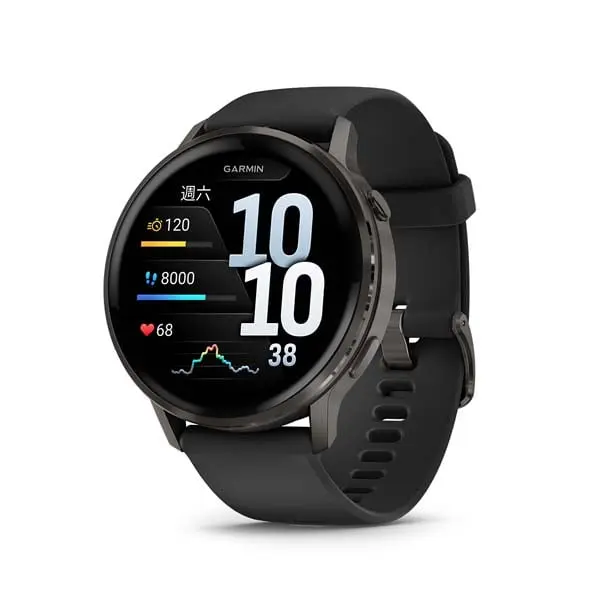 GARMIN Venu 4 GPS智慧腕錶/ 45mm/ 極致黑