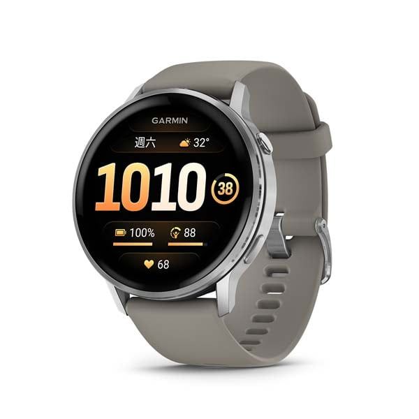 GARMIN Venu 4 GPS智慧腕錶/ 45mm/ 舒適灰