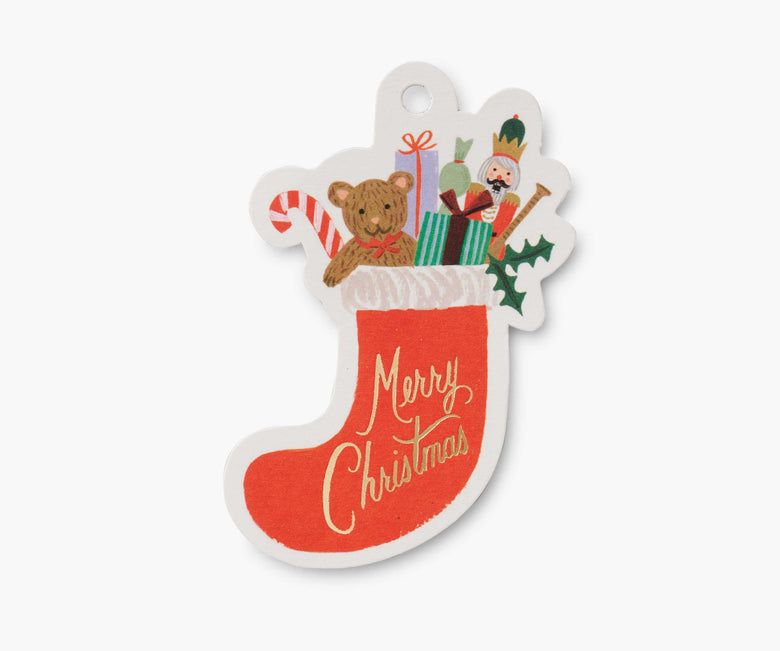 美國RIFLE PAPER 聖誕禮物吊卡/ Nutcracker Stocking