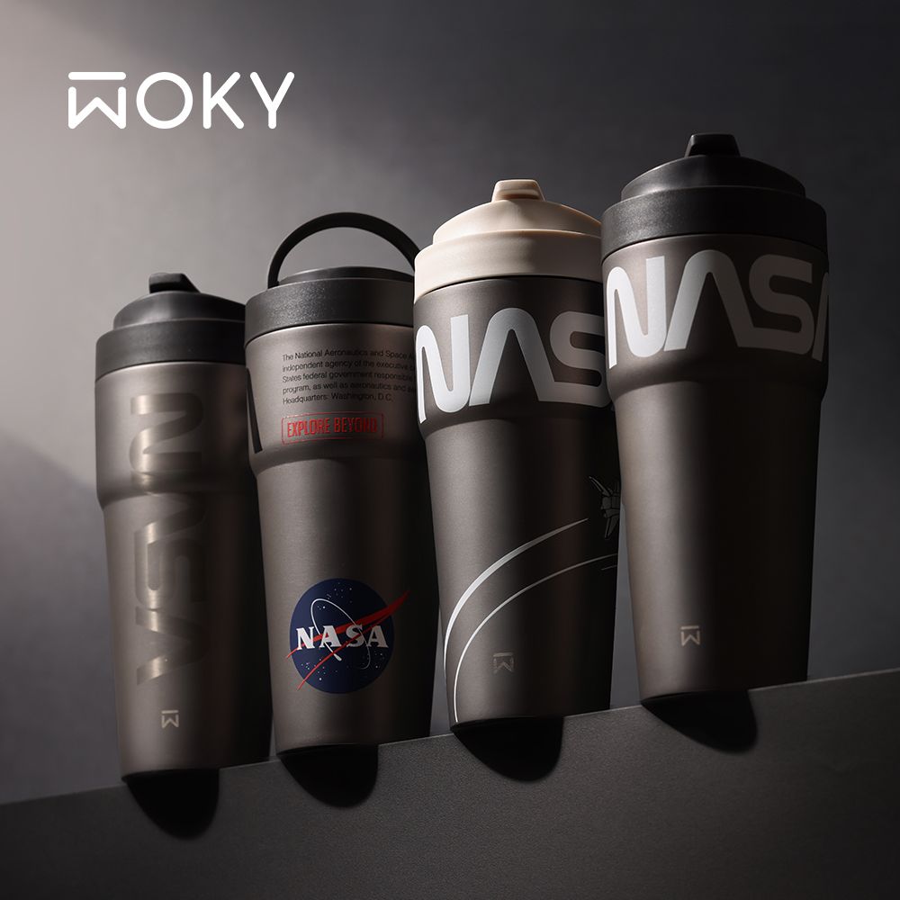 WOKY沃廚純鈦渾圓杯/ NASA太空限定款/ 770ml/ Beyond Air/ 黑