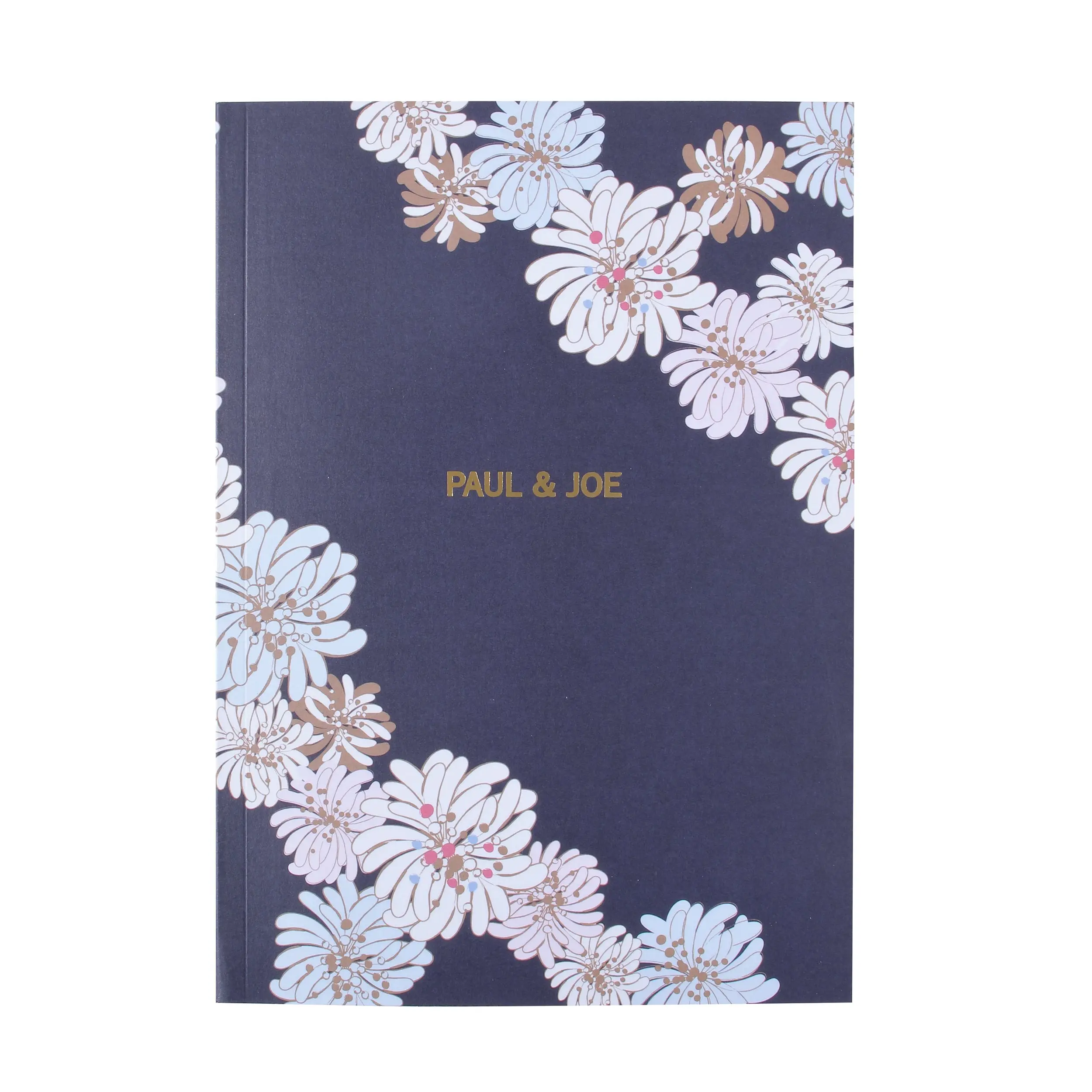 日本 PAUL & JOE La Papeterie 橫線筆記本/ A5/ 菊花/ 海軍藍