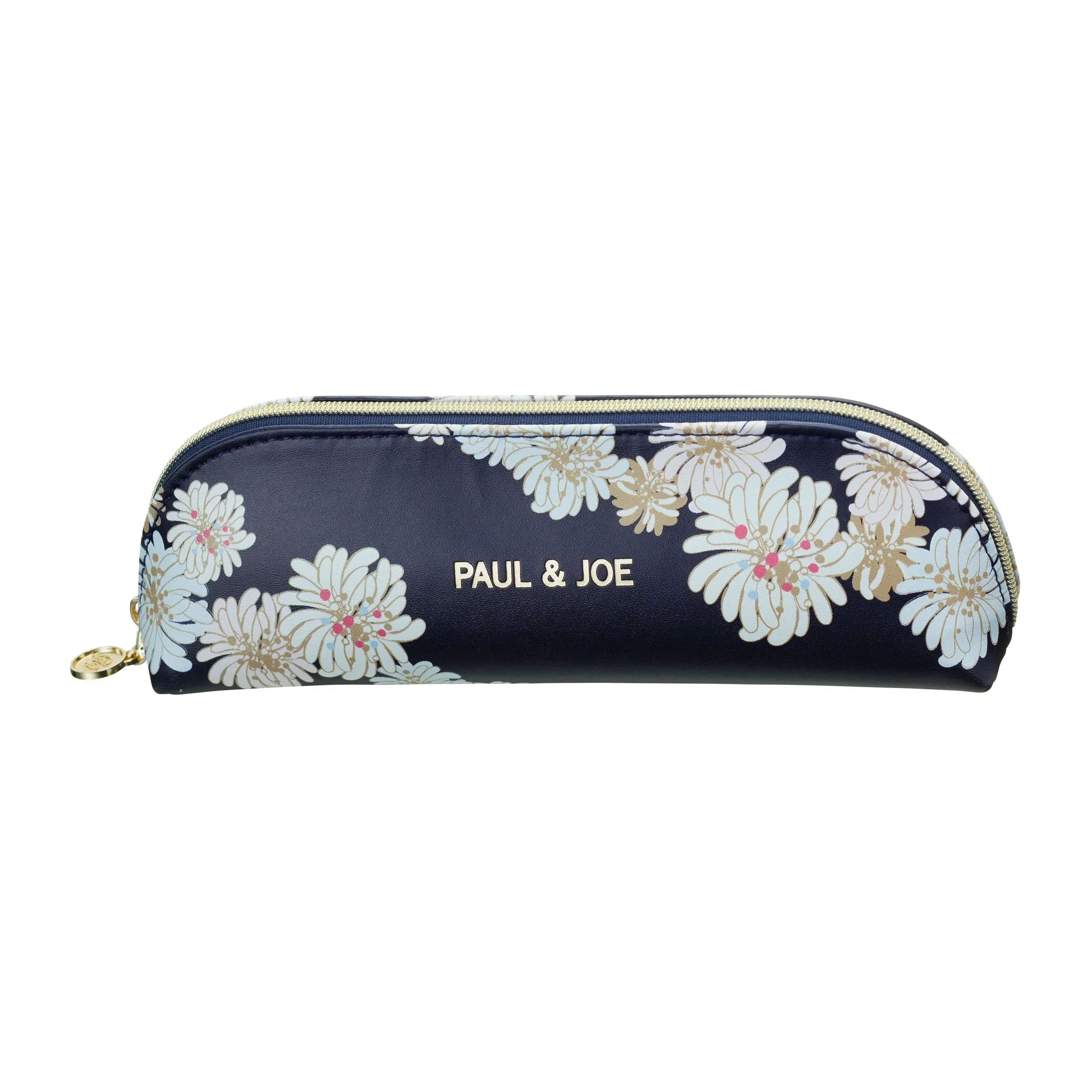 日本 PAUL & JOE La Papeterie 筆袋/ S2/ 菊花/ 海軍藍