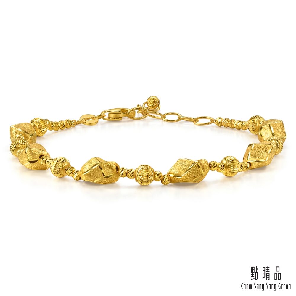 點睛品 光的棱角 黃金手鍊_計價黃金