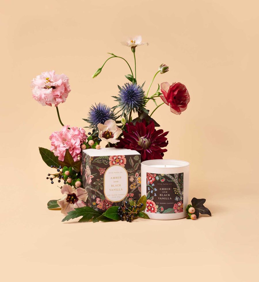 美國 RIFLE PAPER 香氛蠟燭/ 琥珀黑香草