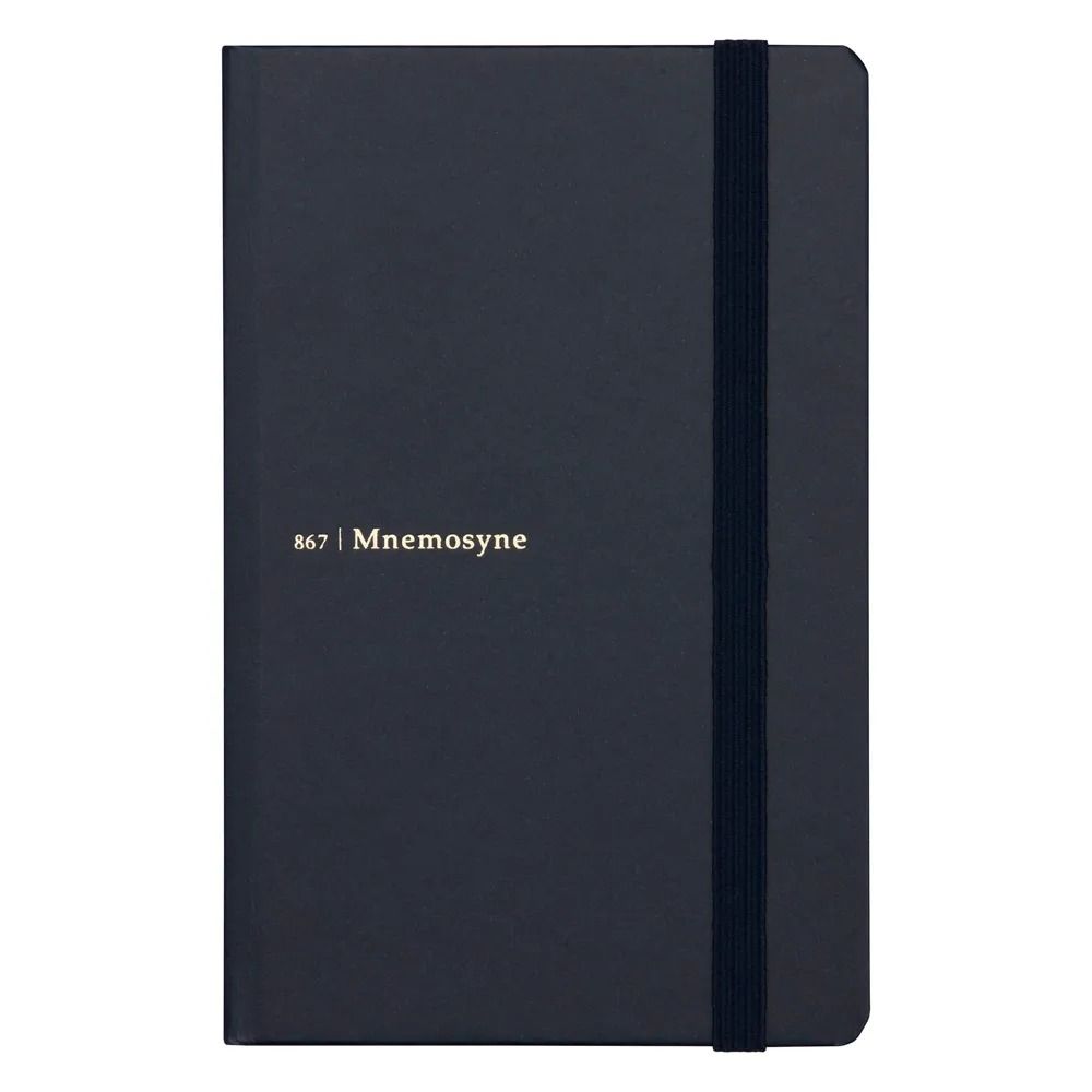 maruman Mnemosyne JOURNAL A6筆記本/ 橫線/ 海軍藍
