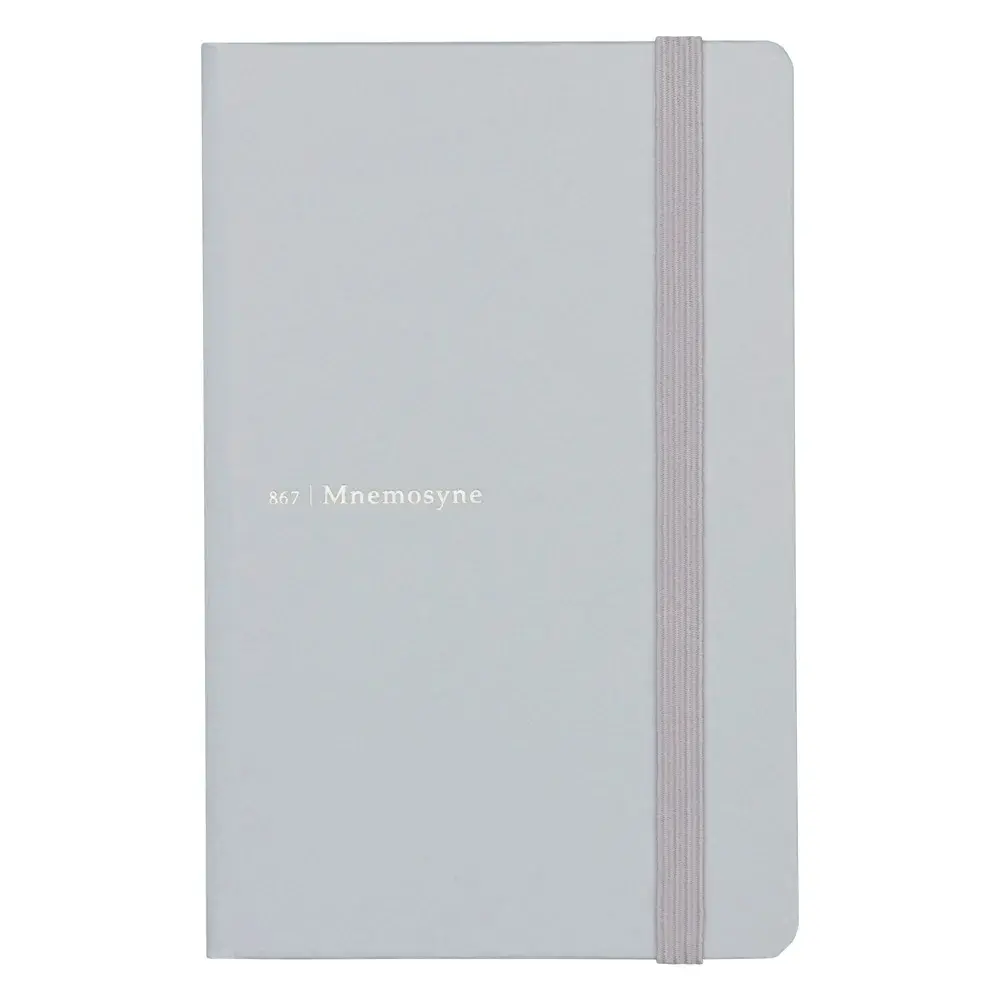 maruman Mnemosyne JOURNAL A6筆記本/ 橫線/ 淺灰