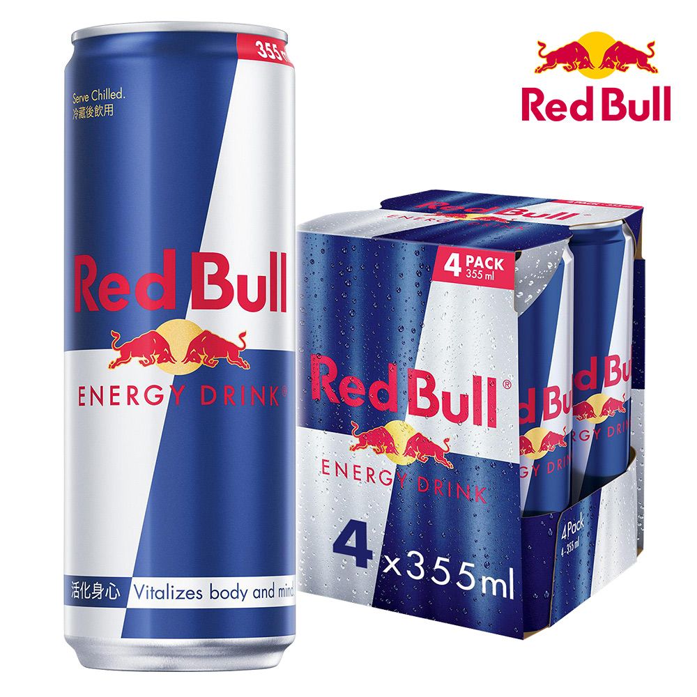 【Red Bull】紅牛能量飲料(355mlx4罐)